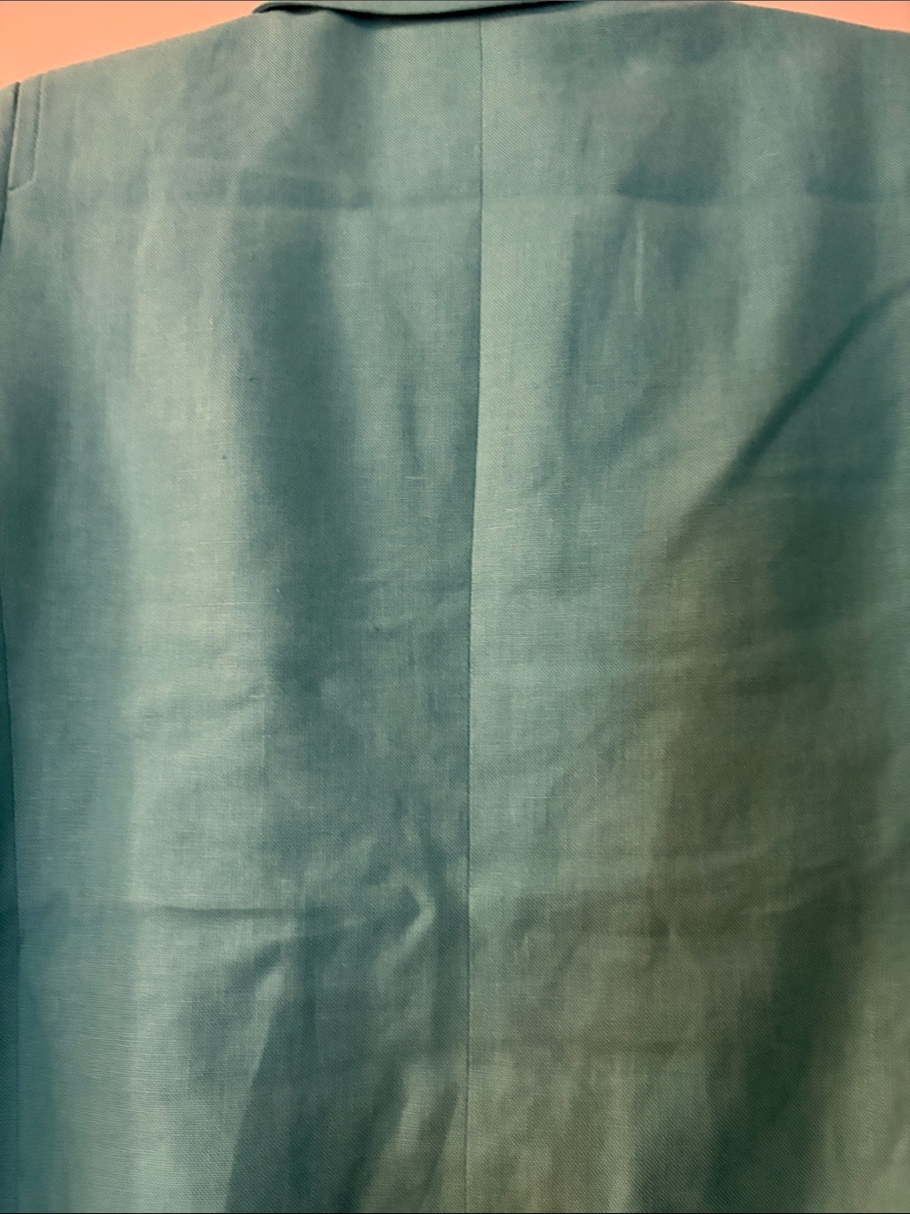 Talbots Bright Turquoise Linen-Blend Blazer - Picture 7 of 7